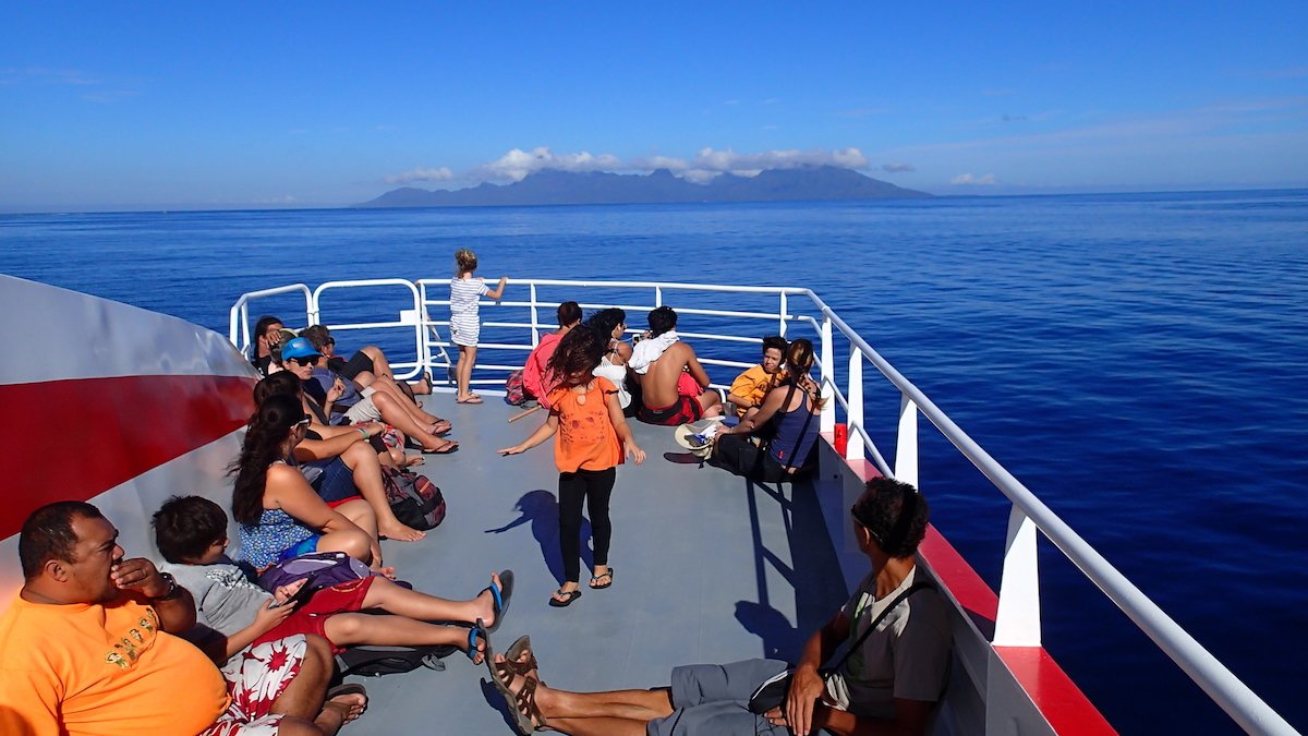 Fähre zwischen Moorea Island und Tahiti fähre zwischen moorea island und tahiti