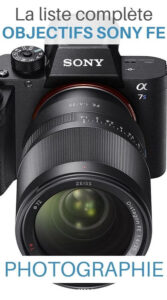 Objectif zoom Sony FE 20 70mm F 4 G