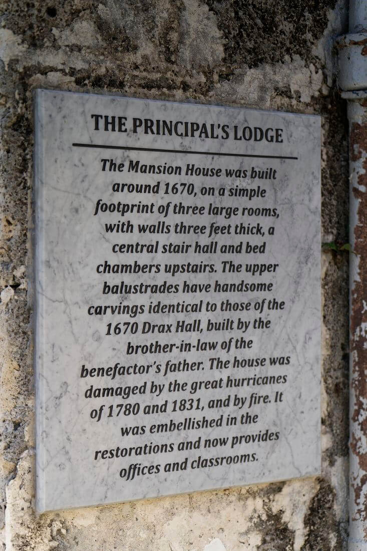 Geschichte Barbados historische regel Codrington College