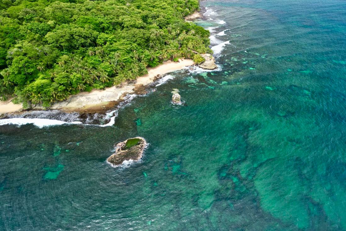 Park Manzanillo aus der Vogelperspektive luftaufnahme des manzanillo-parks