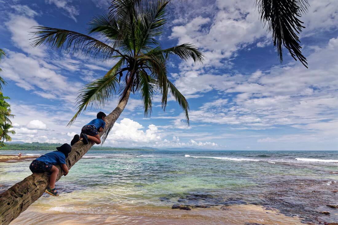 Strand Manzanillo reisen mit kindern in costa rica