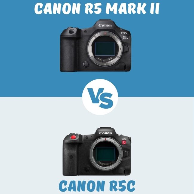 Canon R5 Mark II vs Canon R5c comparatif