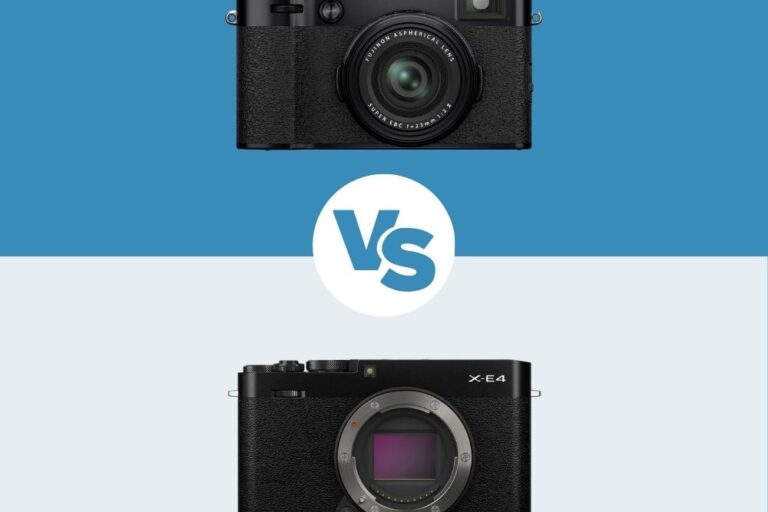 Fujifilm X100V VS Fujifilm X-E4 Fujifilm X100V vs Fujifilm X-E4 le comparatif