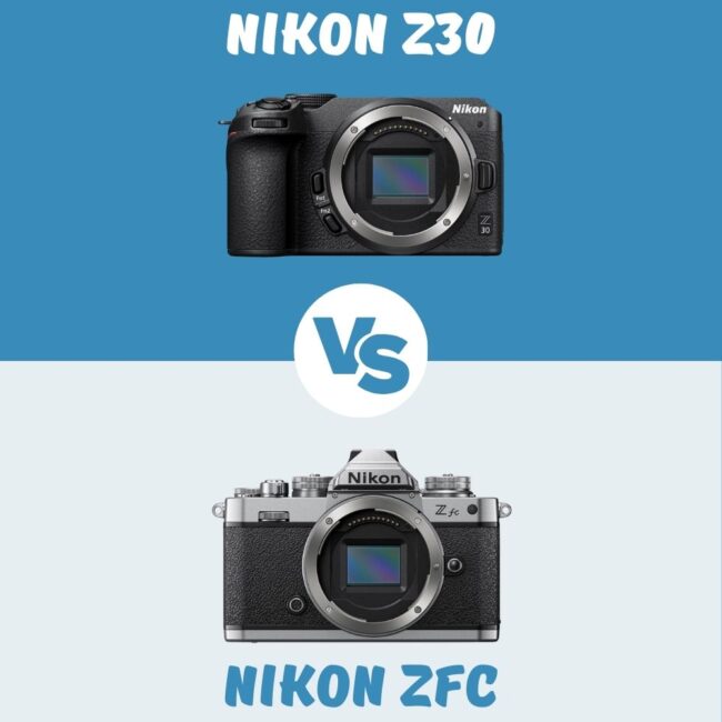 Nikon Z30 vs Nikon Zfc le comparatif
