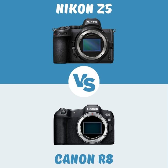 Nikon Z5 vs Canon R8 le comparatif