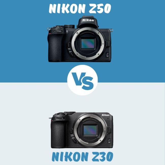 Nikon Z50 vs Nikon Z30 comparatif
