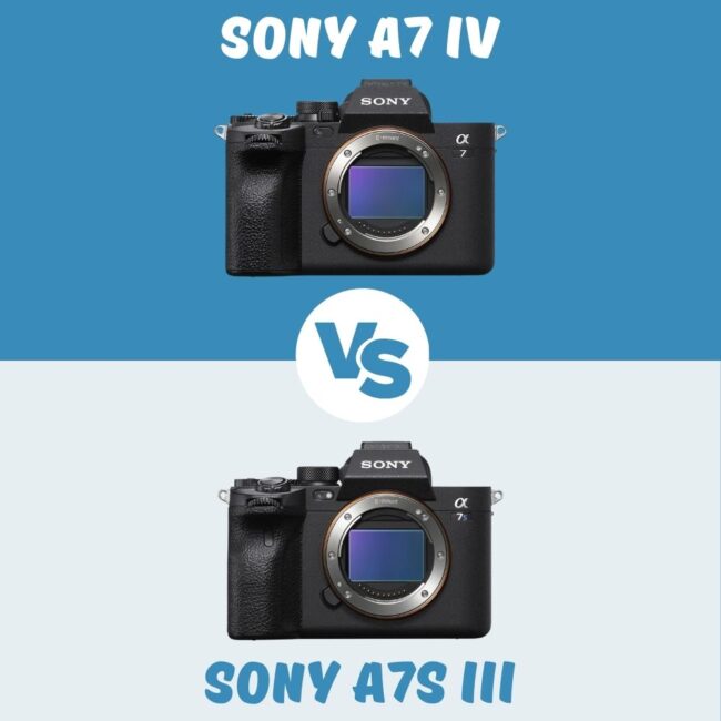 Sony A7 IV vs Sony A7S III le comparatif