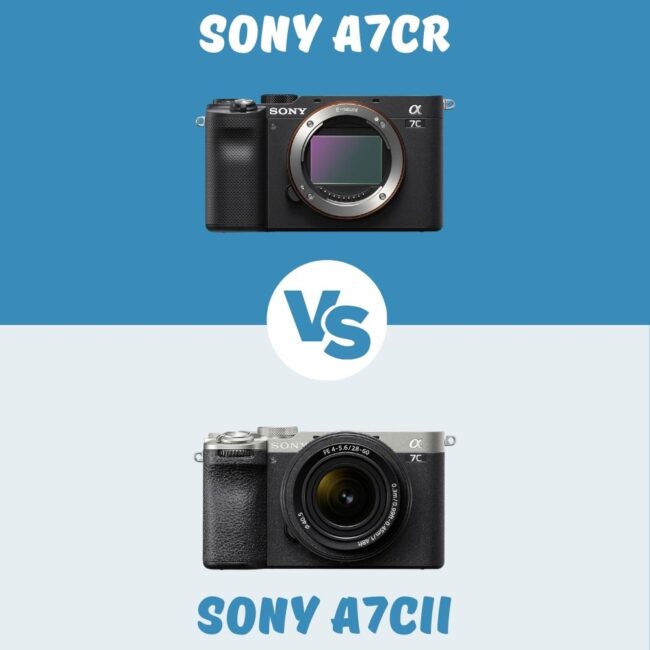 Sony A7cr vs Sony A7cii le comparatif