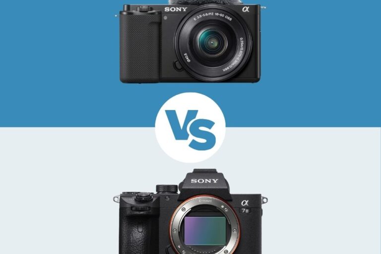 Sony ZV-E10 vs Sony A7 III Sony ZV-E10 vs Sony A7 III comparatif