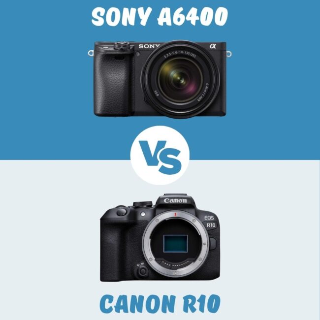 Sony a6400 vs Canon R10 comparatif