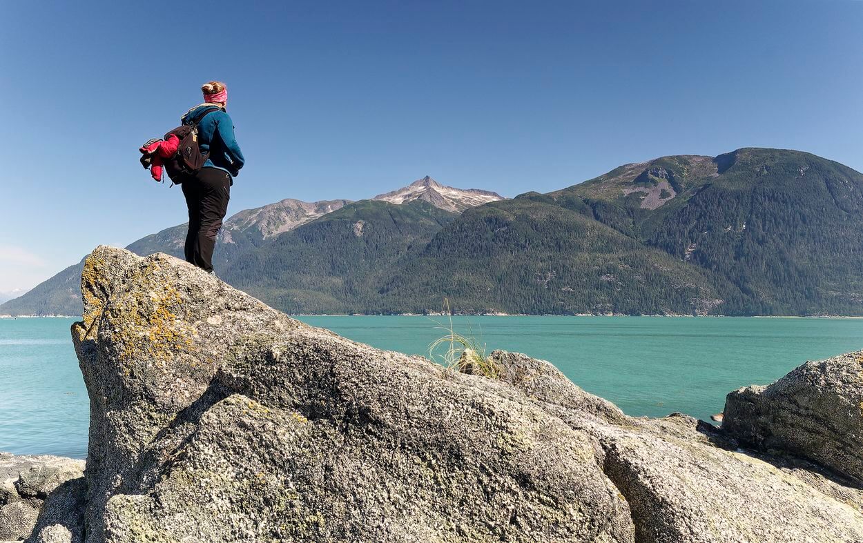 Mélanie bei Battery Point Trail mélanie in haines