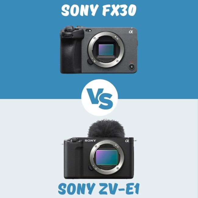 Sony FX30 vs Sony ZV-E1 comparison