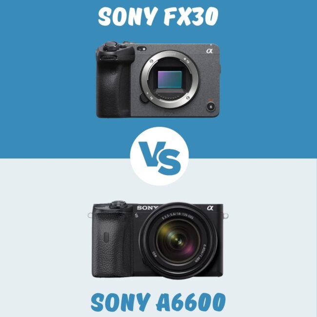 Sony FX30 vs Sony a6600 comparison