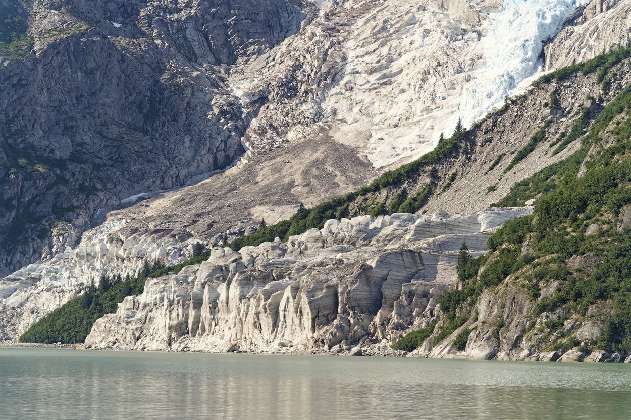 Rand des Gletschers in Kenai rand des seward-gletschers