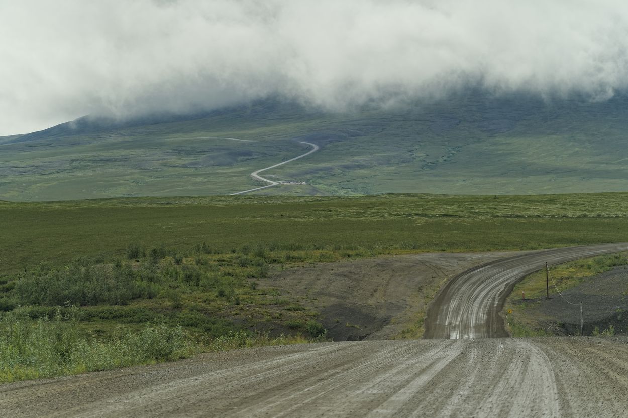 chemin de retour Tuktoyaktuk paysages sur le retour