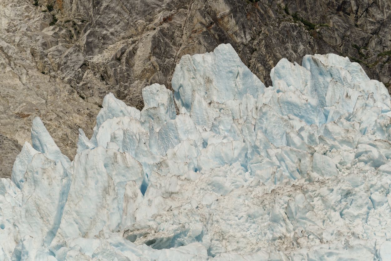 Detail Eis Seward Kenai gletscher in kenai