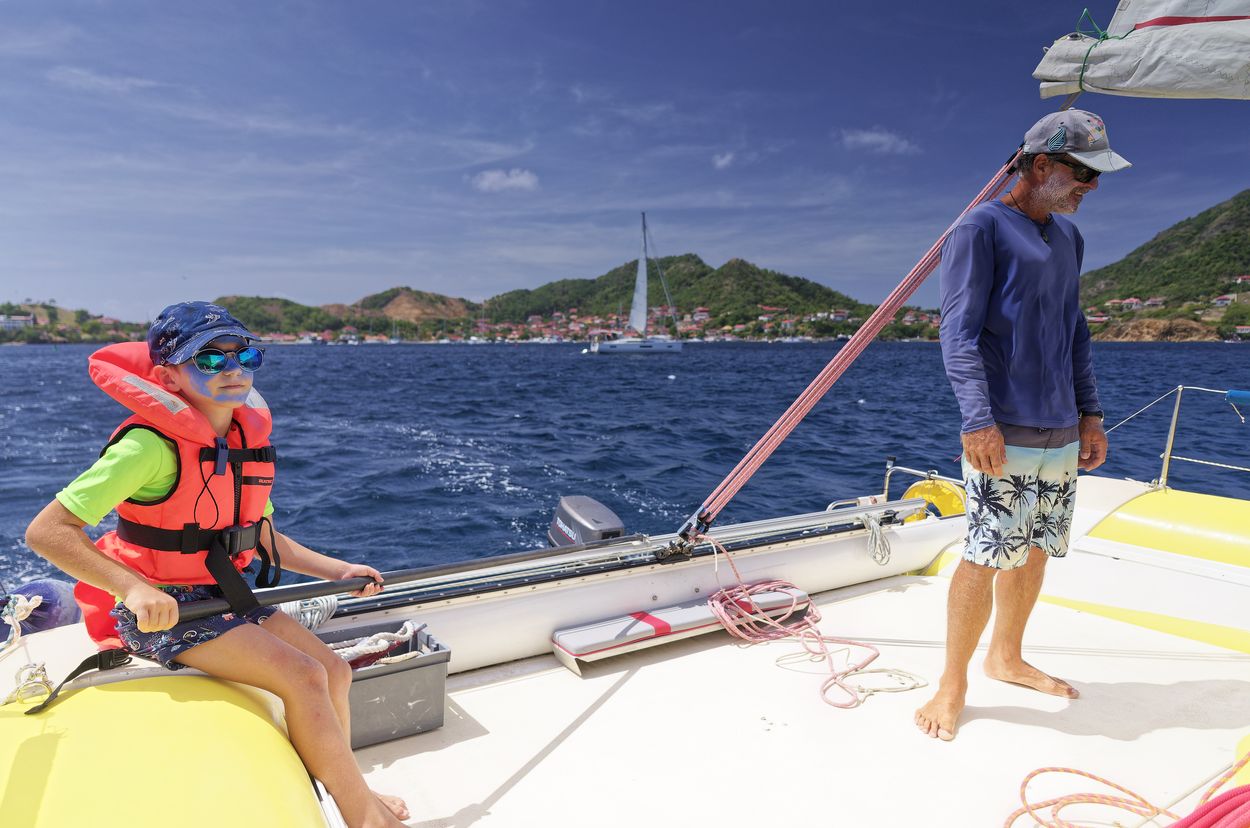 Segeln in Les Saintes boot in les saintes