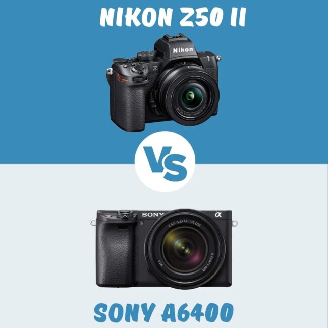 Nikon Z50 II vs Sony a6400 comparaison