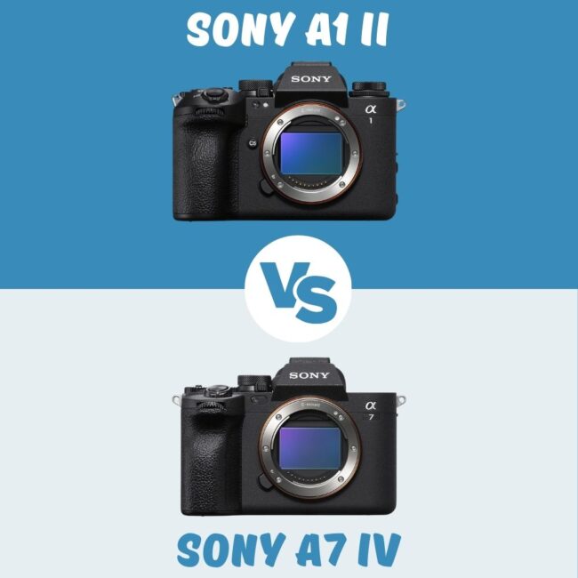 Sony A1 II vs Sony A7 IV comparison