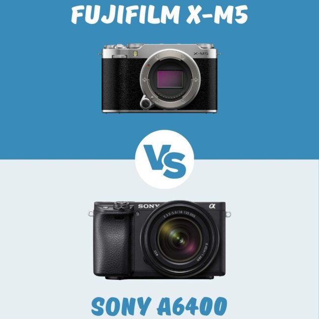 Fujifilm X-M5 vs Sony a6400 comparison