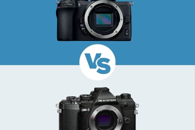 Nikon Z50 vs OM SYSTEM OM-5 nikon z50 vs om system om-5 comparaison