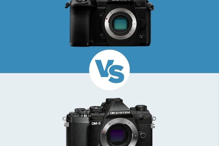 Panasonic G9 vs OM SYSTEM OM-5 panasonic G9 vs om system om-5 comparaison