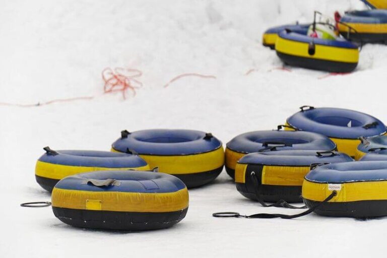 Snowtubing bouées Equipements sow tubing Mont Tremblant