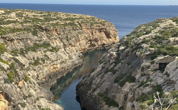 Wied iL-Ghasri Bucht Gozo Malta wied iL-ghasri ein muss für gozo