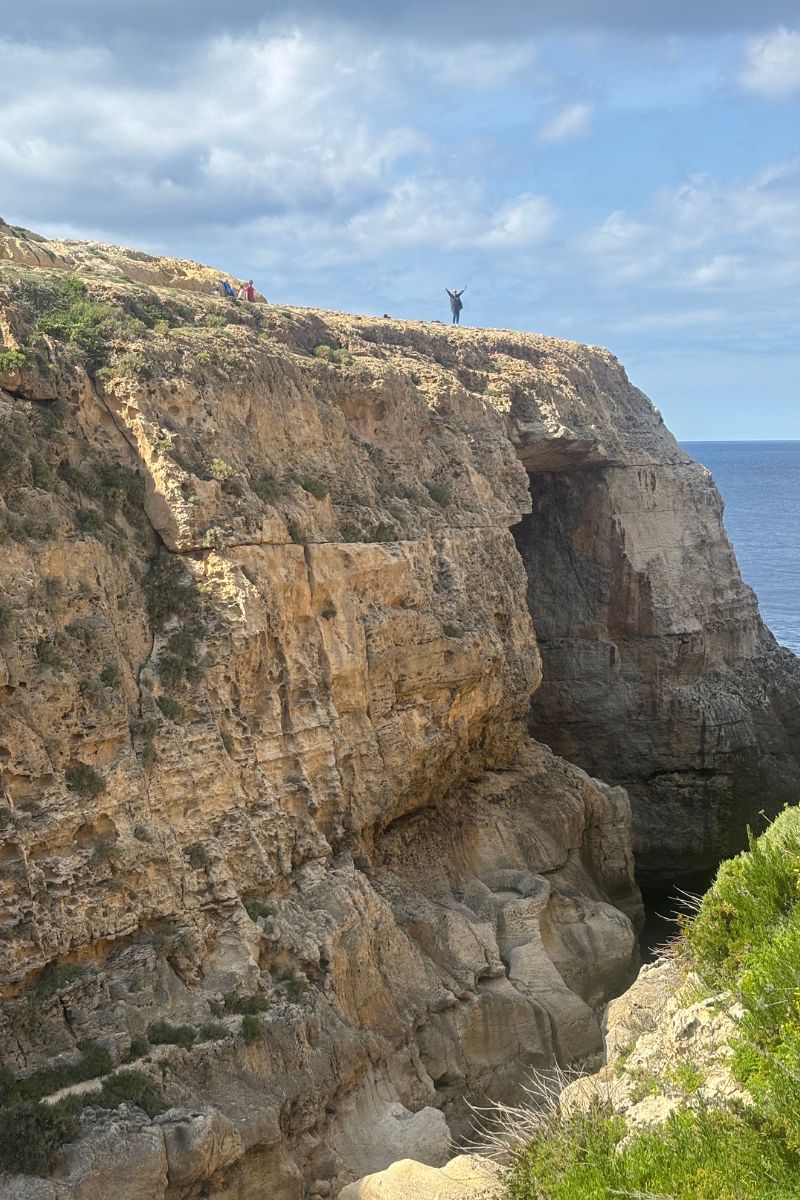 Wied il-Mielah arche naturel malte Wied il-Mielah falaises