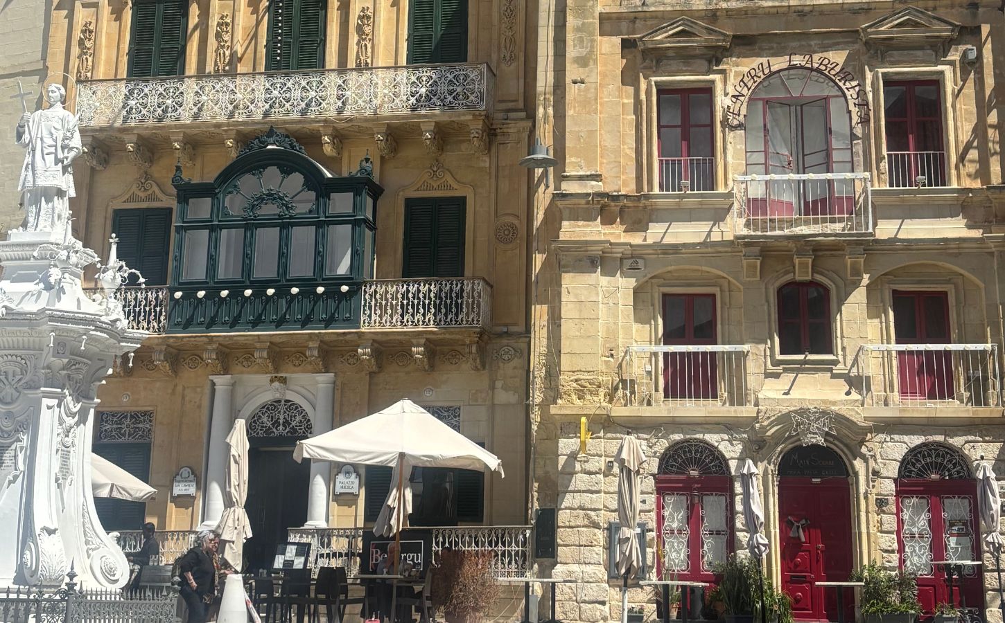 Stadt Vittoriosa Malta bunte straßen von vittoriosa
