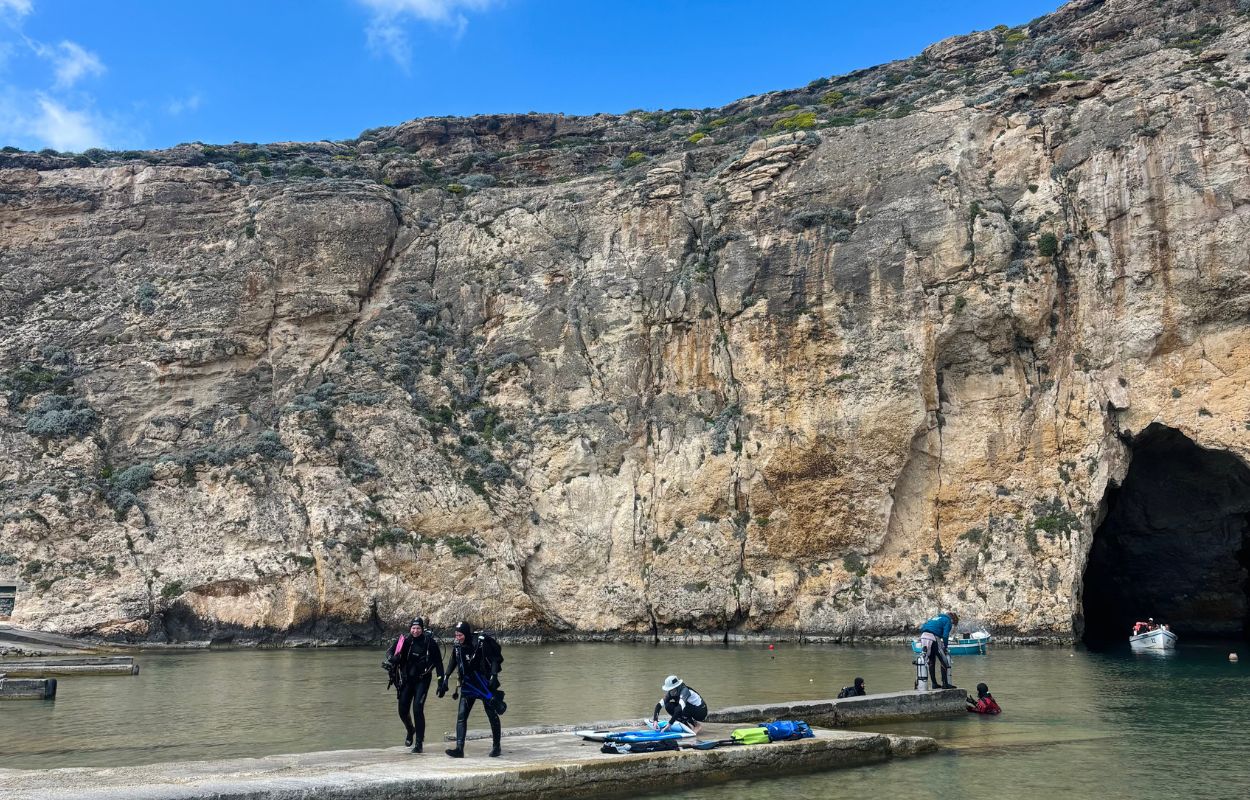 Djewra Bay Malta mit dem Quad quad in gozo djewra bay