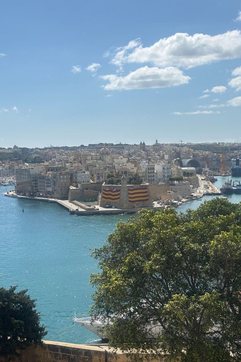 view from Valletta view of the three cities from valletta