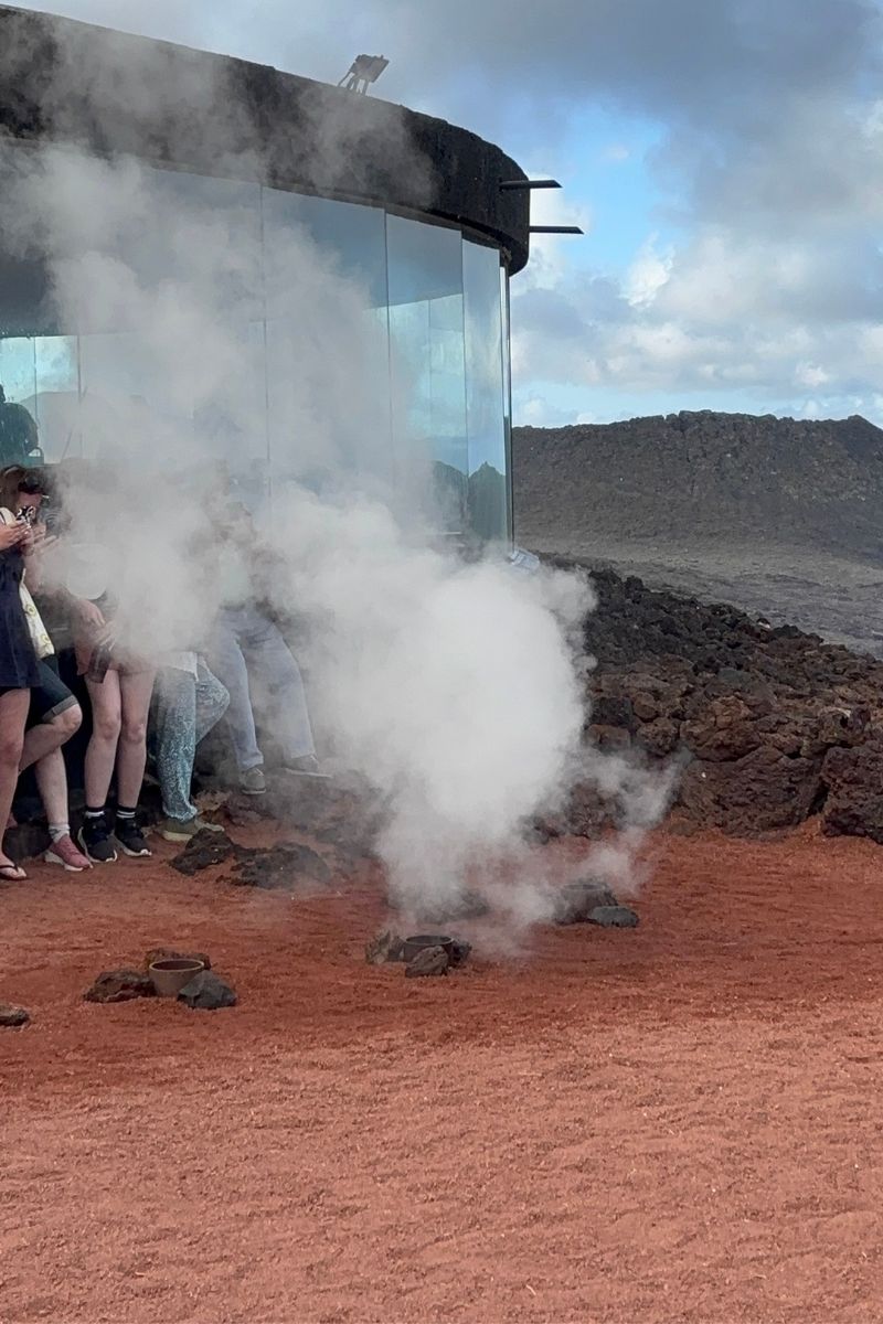 expériences géothermiques lanzarote démontrations timanfaya