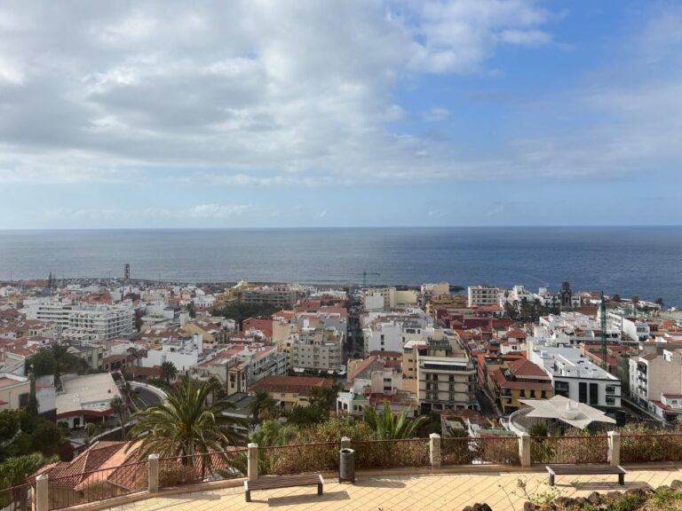 best cities in Tenerife beautiful view between the sea and the city