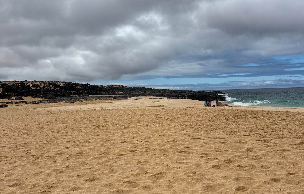 playa conchas auf la graciosa insel la graciosa strand