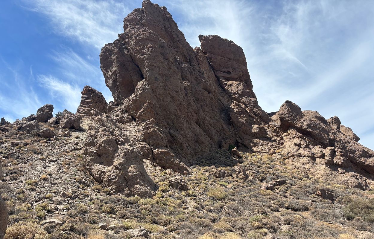 Wanderung Roques de Garcia Teide riesige felsen rund um den teide