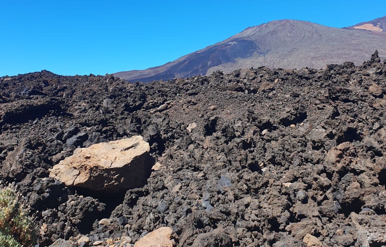 Wanderung Teneriffa Lavafelder Teide lavafelder des teide