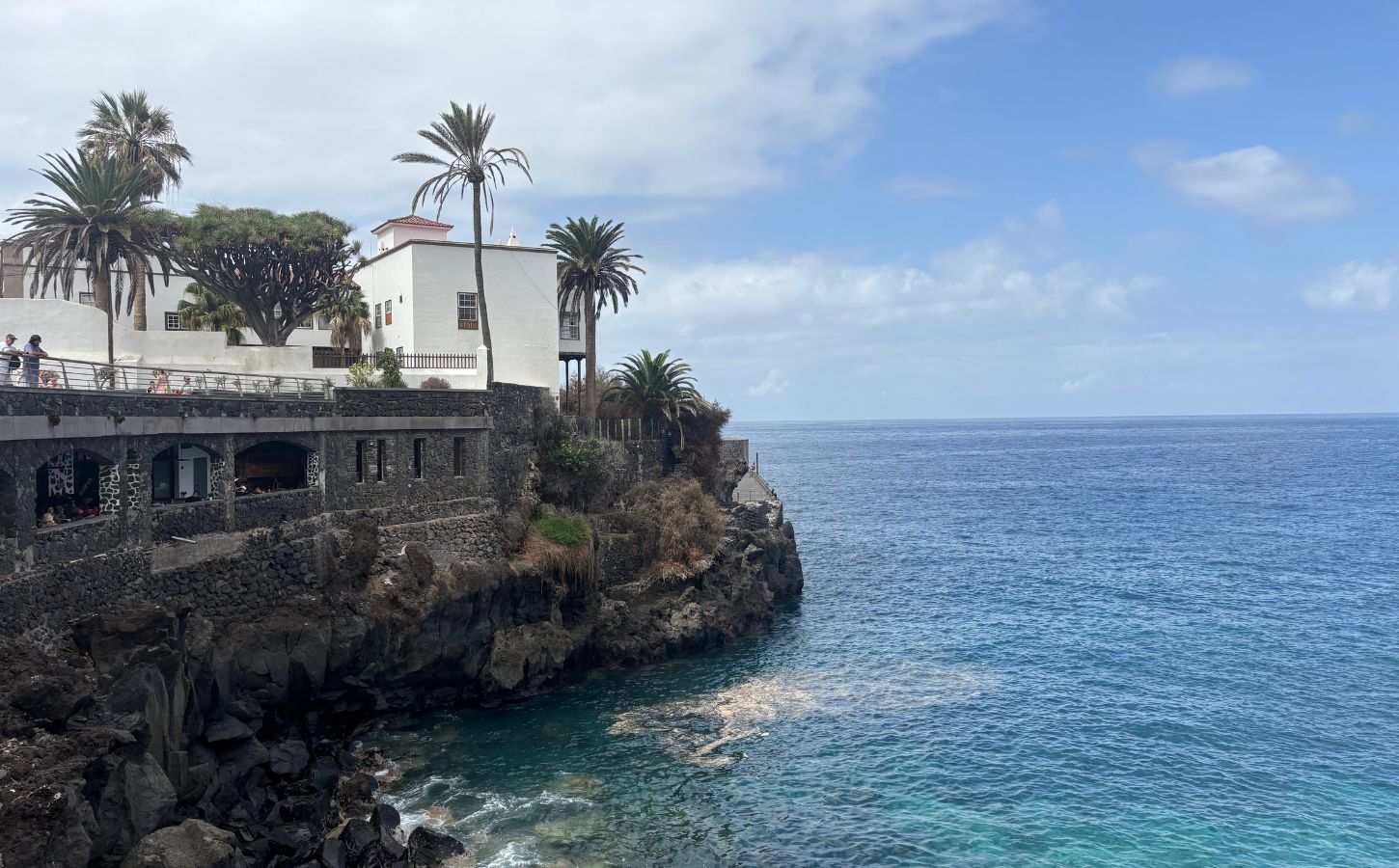 Puerto de la Cruz in tenerife canary island ocean view