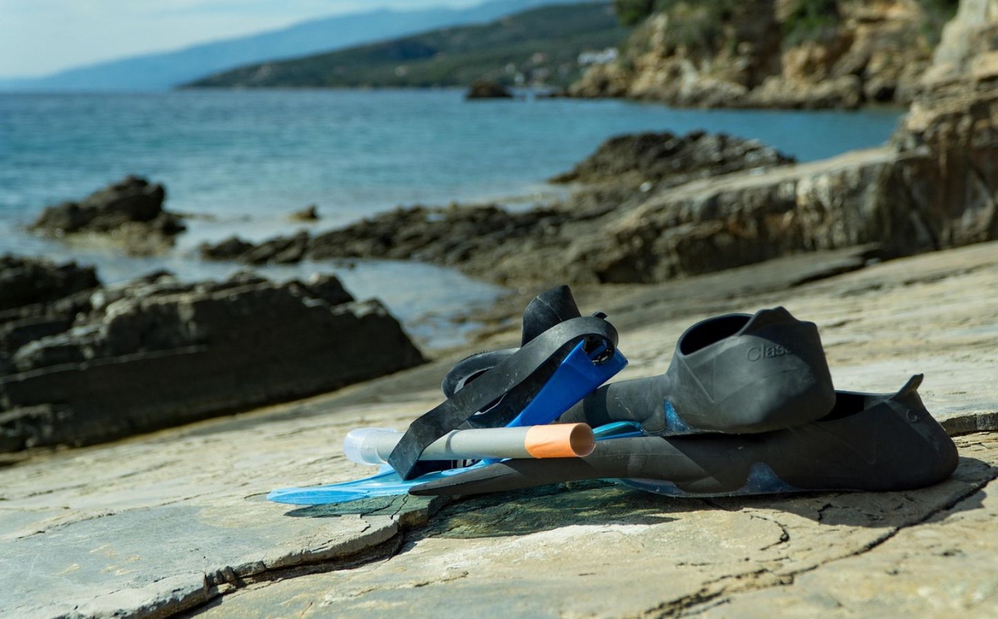 Schnorchelausrüstung Teneriffa maske, flossen und schnorchel