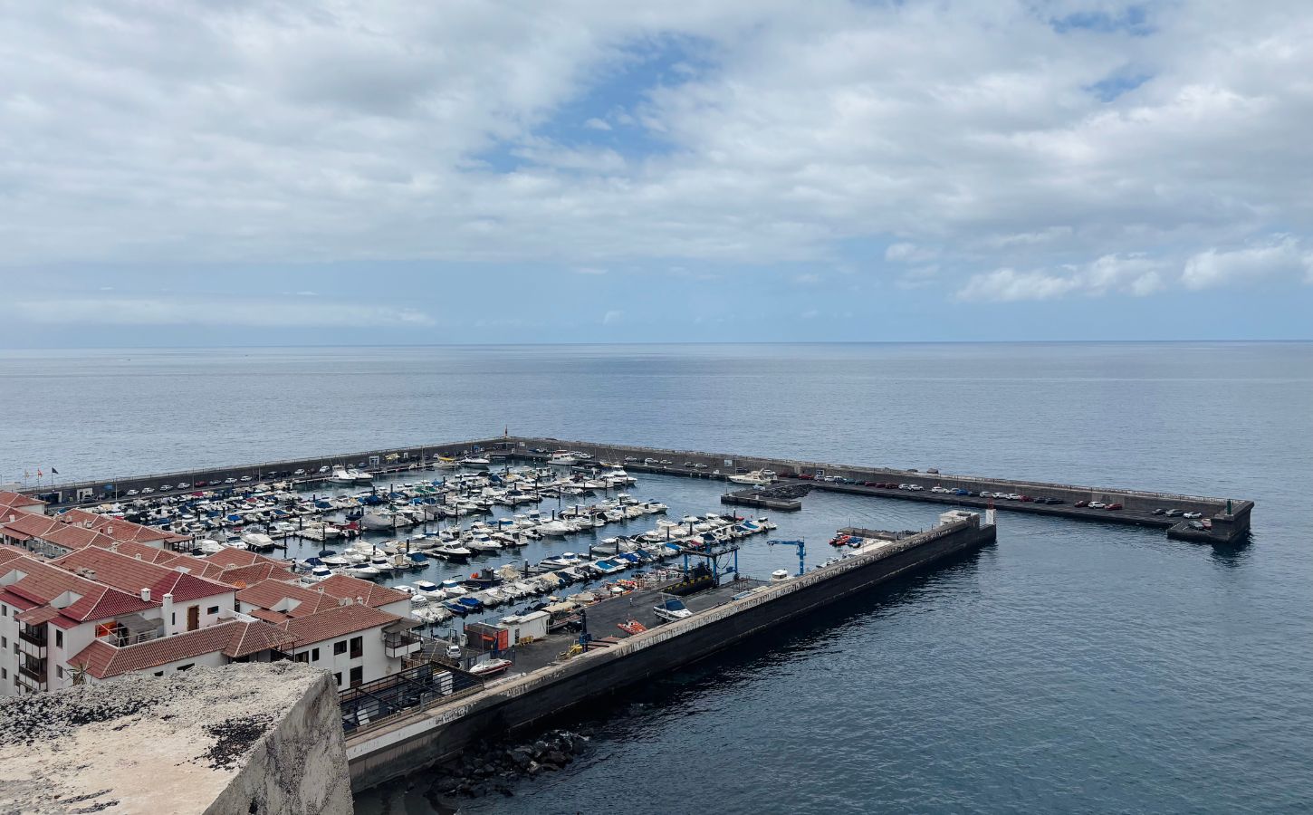 Hafen von Los Gigantes panoramablick auf los gigantes