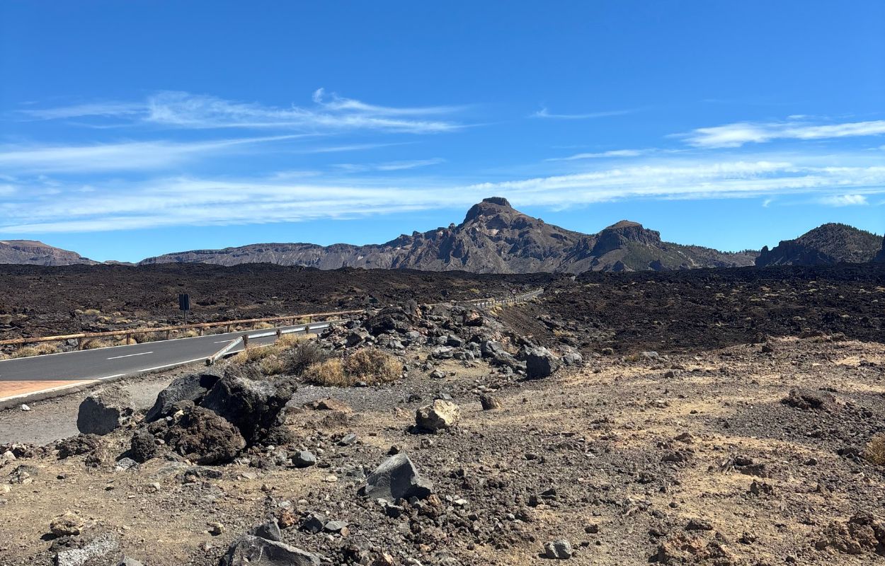 Teide National Park road landscapes around teide