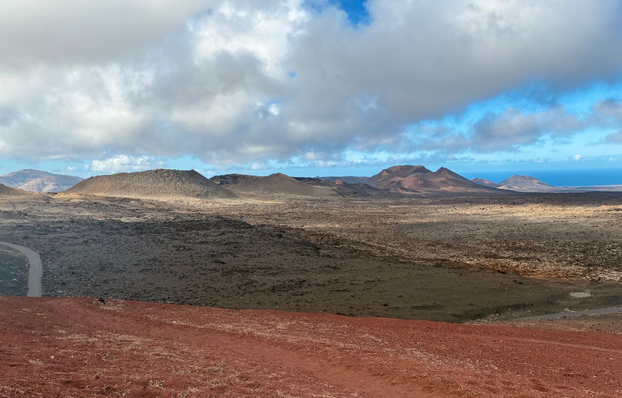 Blick auf Timanfaya Lanzarote zum timanfaya-park gehen