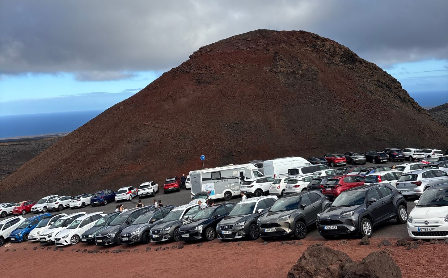 parking de timanfaya arrivée au parc de timanfaya