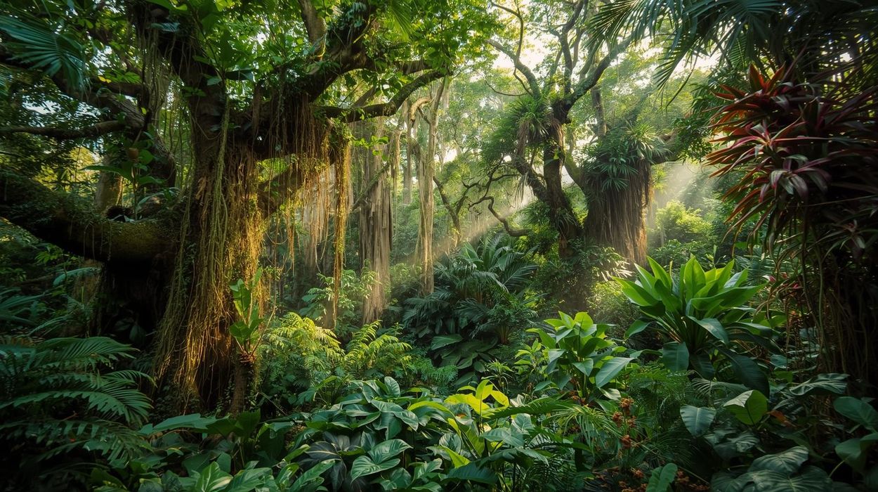Vue de la jungle au Belize