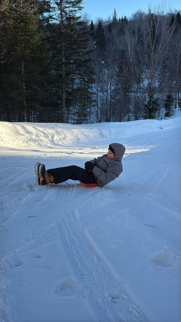 luge dans les laurentides partir au Canada avec des enfants
