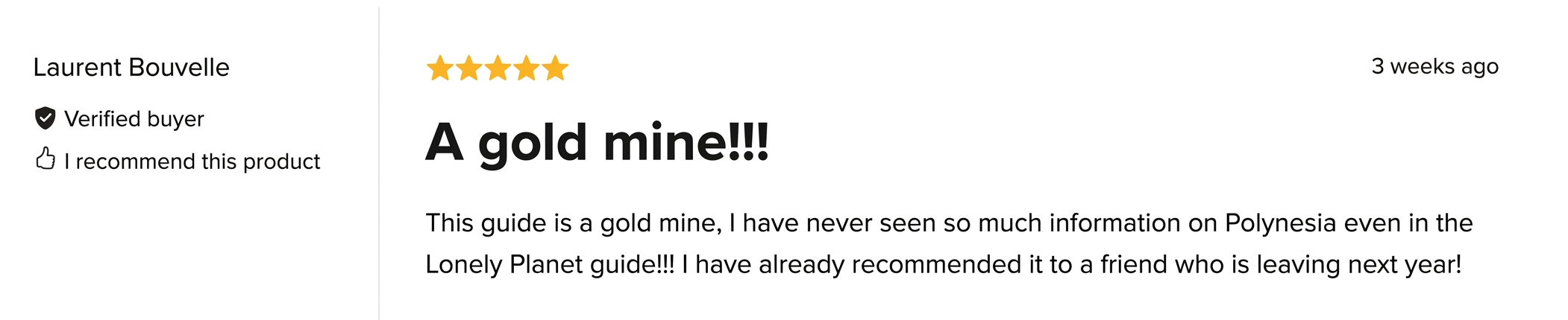 Travel guide reviews (5)