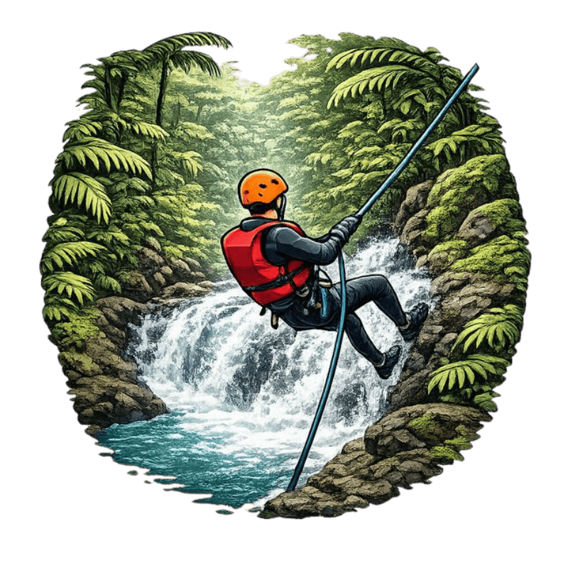 barranquismo tubos de lava Tahiti