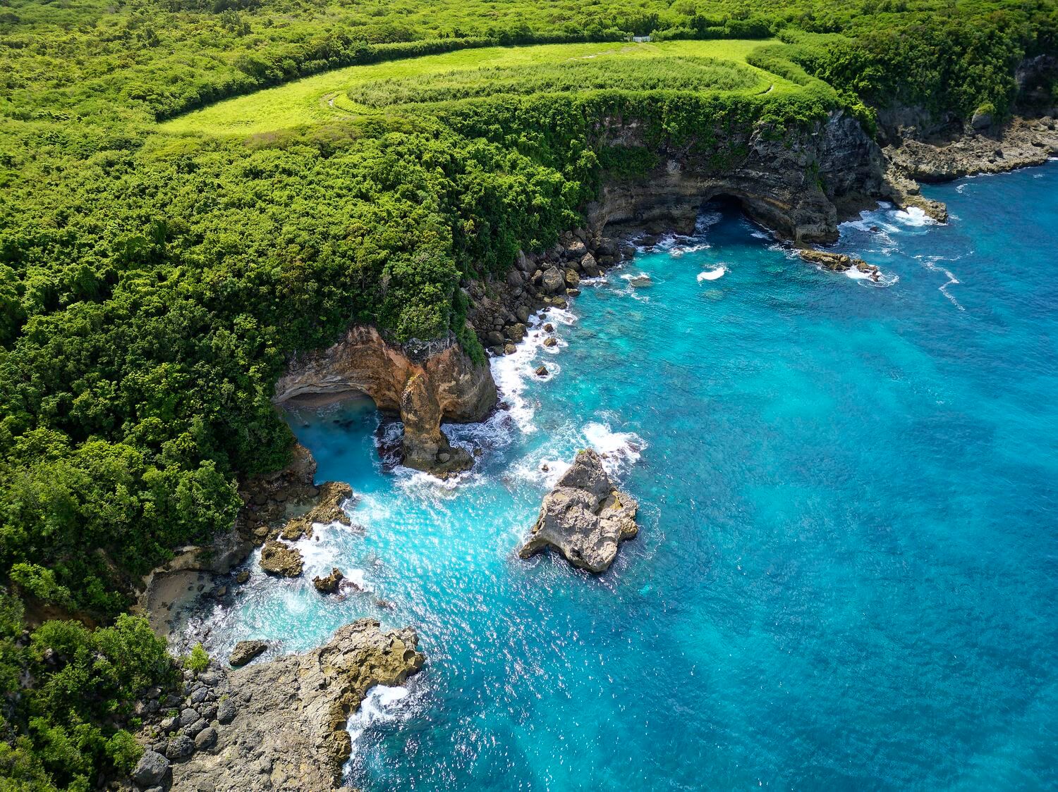 Himmelblick über Anse Castalia Himmelblick über Anse Castalia