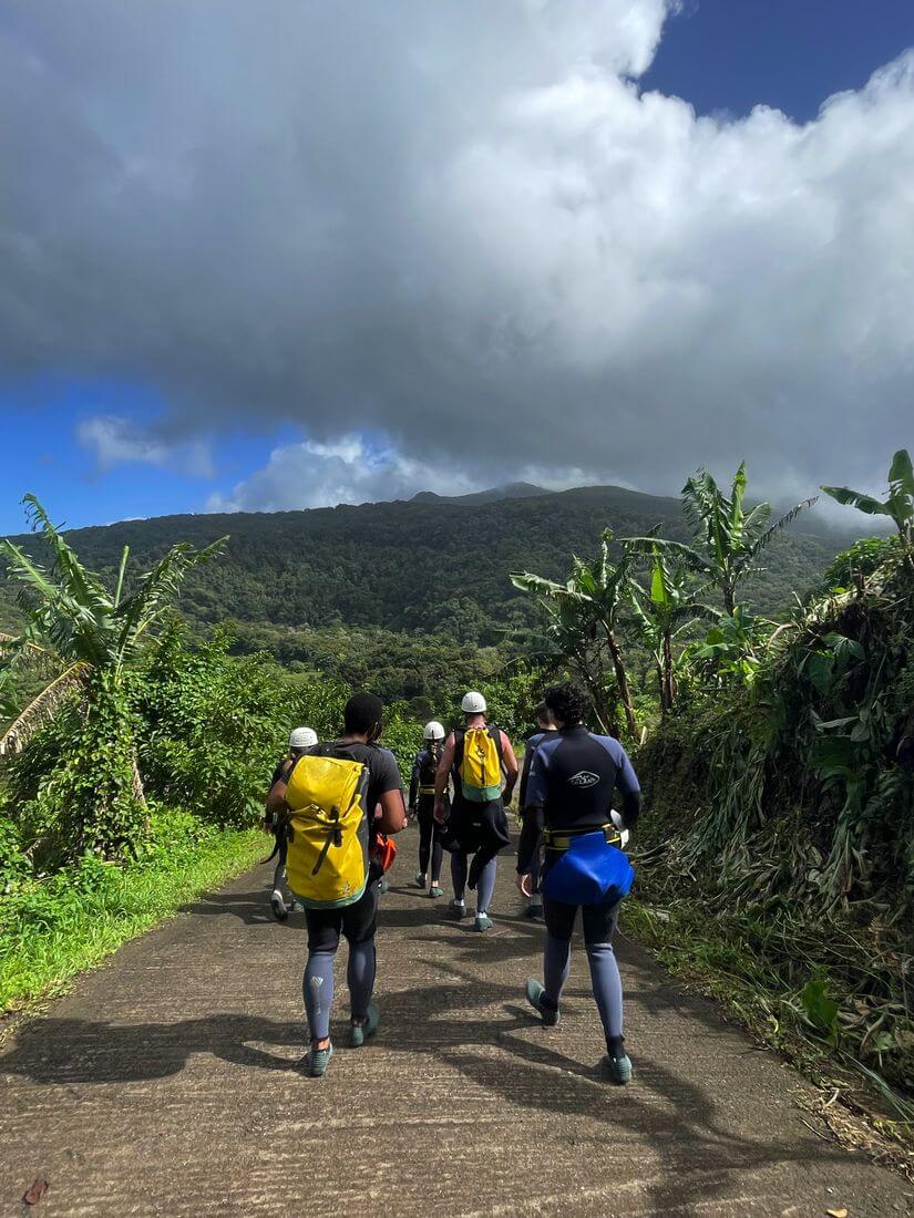 Canyoning in Basse-Terre Canyoning-Start in Guadeloupe