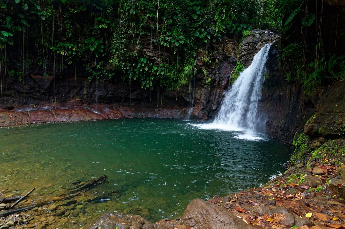 Wasserfallbad La Lézarde Wasserfallbad La Lézarde